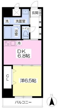 プレイス久留米中央【10,000円キャッシュバック対象物件】の間取り