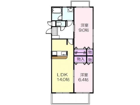 レジデンス緑ヶ丘の間取り