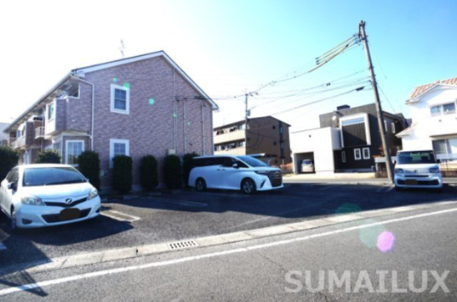 熊本市東区下江津７丁目のアパートの駐車場