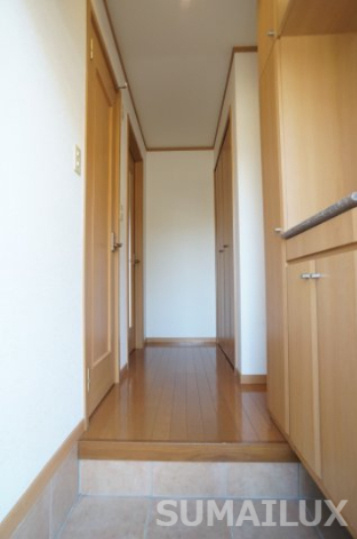 熊本市東区下江津７丁目のアパートの玄関