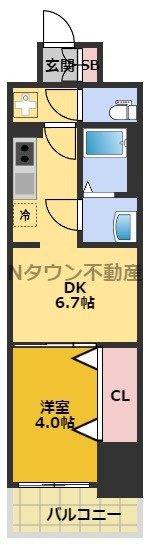 【間取り】 | プレサンスTHE高岳 | 間取りです