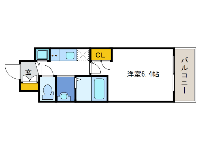 プレミアムコート大正フロントの間取り