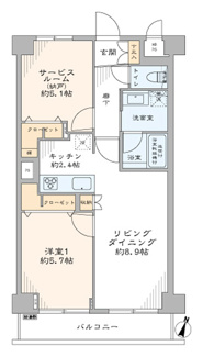 【間取り】 | エンゼルハイムリバーサイド両国