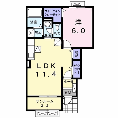 【間取り】 | ヴィラ北浜Ⅱ