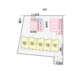 【区画図】 | フレージュ　ライツ