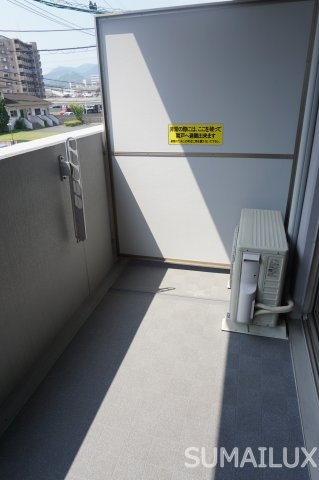 熊本市西区上熊本２丁目の賃貸マンションのバルコニー
