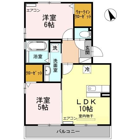 リヴェール B棟の間取り