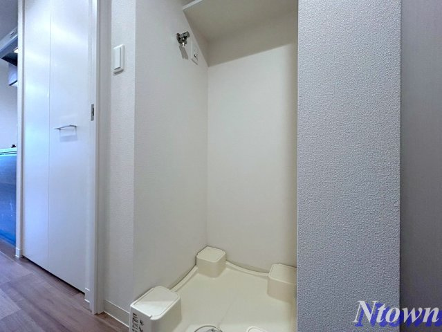 【設備】 | プレサンスジェネ新栄町駅前葵 | 洗濯機置き場です。