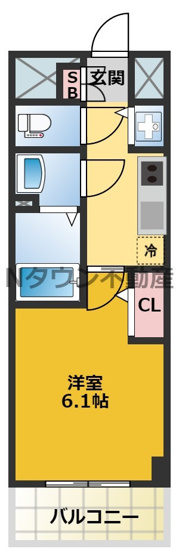 【間取り】 | プレサンス広小路通葵 | 間取りです。