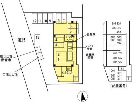 La vie belle『ラヴィベル』の区画図
