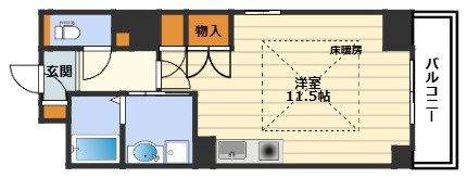 エルヴェ東天満の間取り