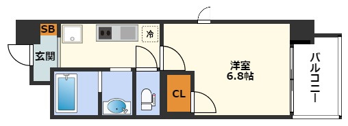 リビオメゾン西天満の間取り