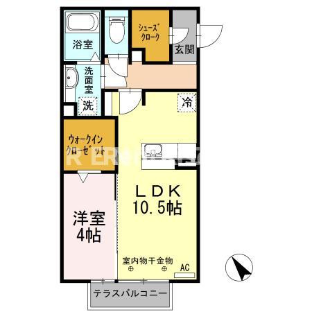 アヴニールＮの間取り
