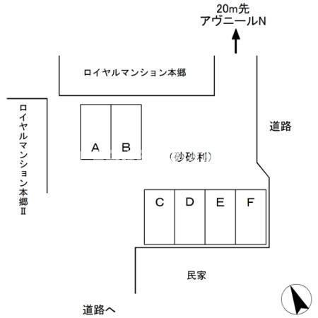 アヴニールＮの玄関