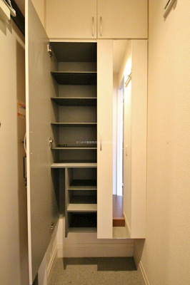 【玄関】 | タウンコートＢ（D-ROOM） | シューズボックス・姿見あります