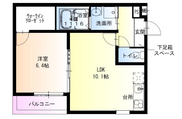 フジパレス泉大津Ⅱ番館の間取り