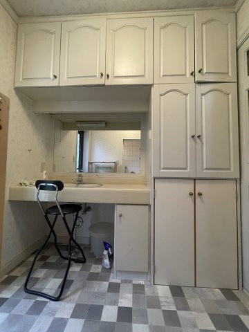 津山市山北　中古住宅　7LDKの洗面所