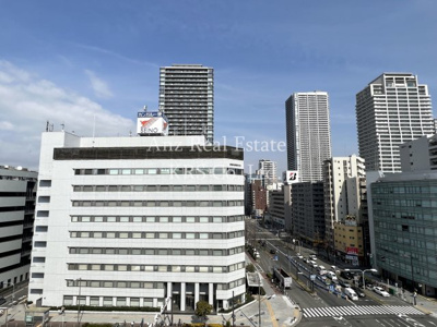 【外観パース】 | CityLifeクラウンハイム長堀通 | 10階からの眺望☆四ツ橋通りと長堀通が気持ちよく眺められます！