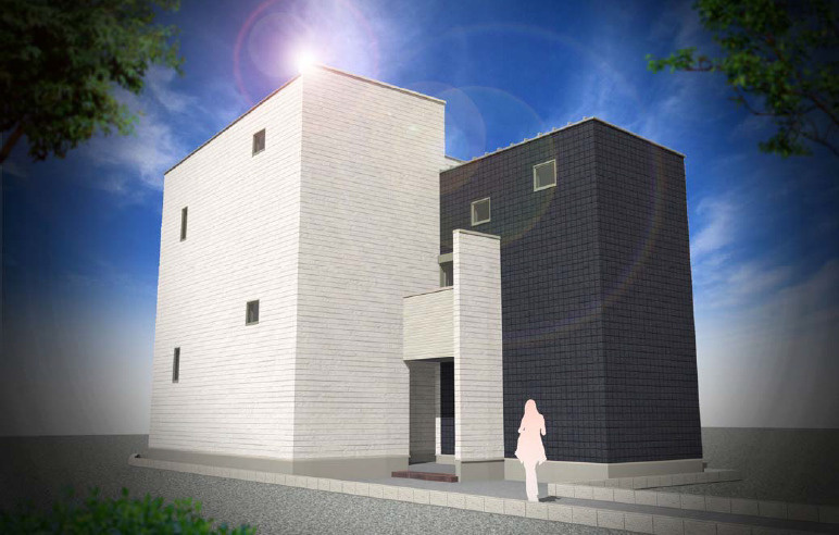  ハーモニーテラス中杉町Ⅱの外観パース
