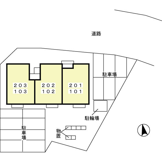 ブランソレイユの区画図