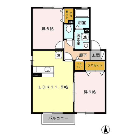 ブランソレイユの間取り