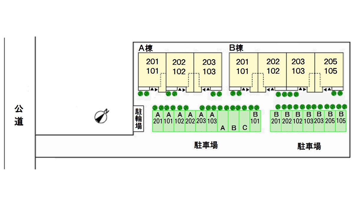 サンアメニティ秋の里 Bの区画図