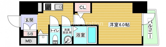 【間取り】 | エスリードレジデンス大阪福島フロント
