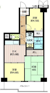 【間取り】 | エクセラート平野B棟7階　中古マンション