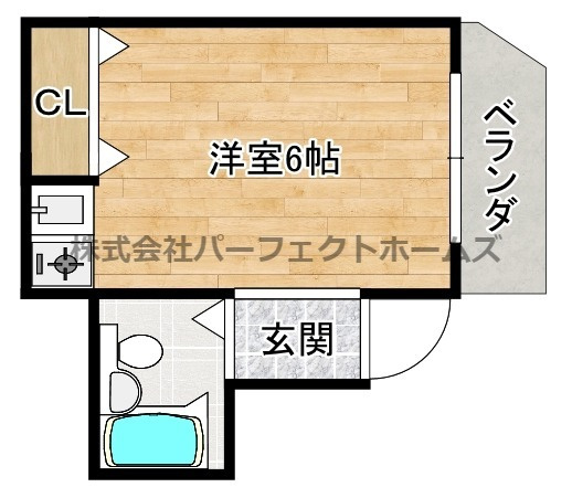 パルメゾンひろⅢの間取り