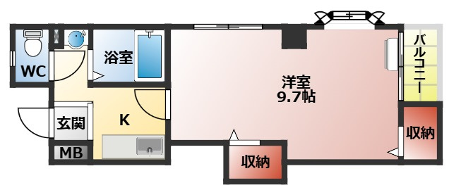 フロール館香里の間取り