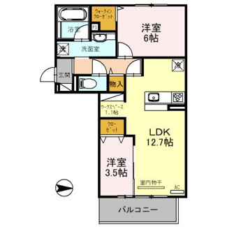 【間取り】 | フロレゾン北花山A