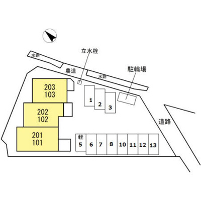 【区画図】 | リバージュハイツⅢ