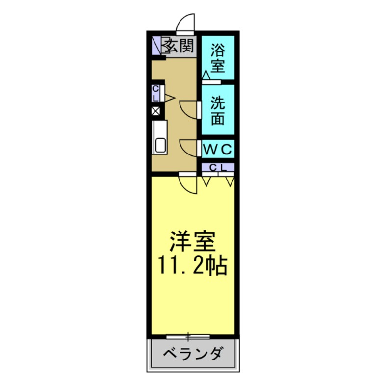 キャッスル常滑　西棟の間取り