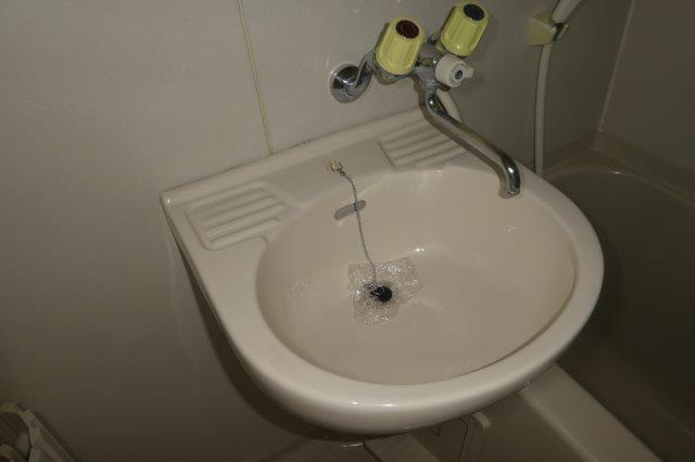 サンライフひろみねＣの浴室|洗面ボール