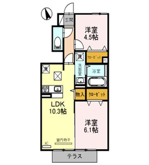 【間取り】 | エソラ　ソレーユ田寺東