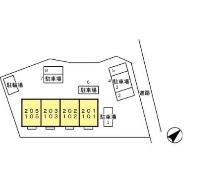 モナリエ池田 の区画図