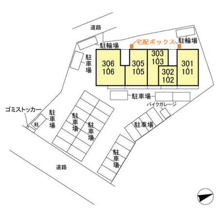 クレモール朝日の区画図