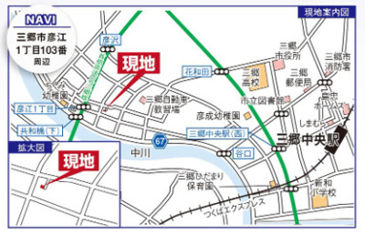 【地図】 | 三郷市彦江2499
