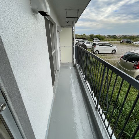 スカイレジデンスのバルコニー