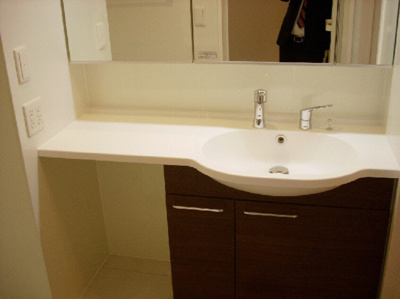 【洗面所】 | 薬円台壱番館 A | 脱衣スペースもあります