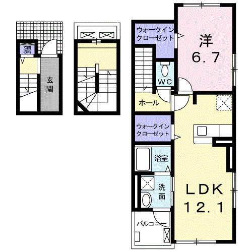【間取り】 | ヴィーナスⅢーB
