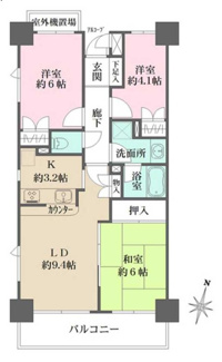 【間取り】 | 藤和シティホームズ三鷹禅林寺通り