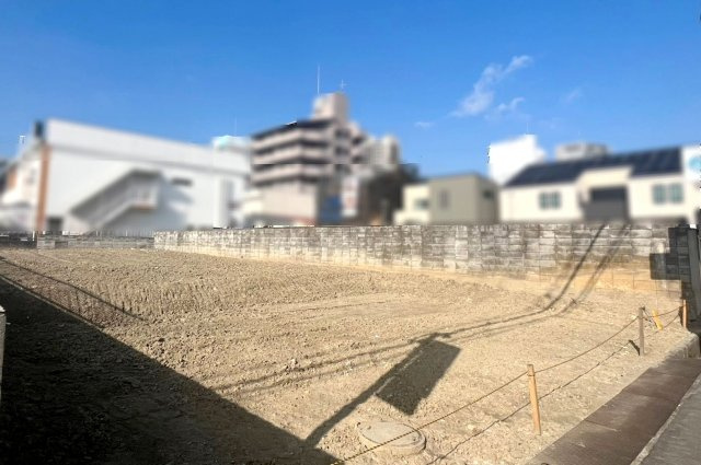 堺市北区北花田町3丁　土地の前面道路含む現地写真