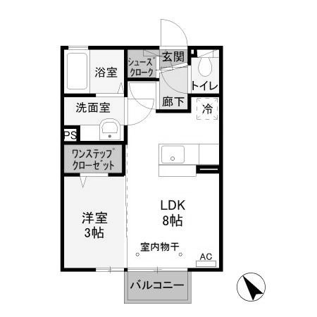 【間取り】 | トリニティ　Ｂ