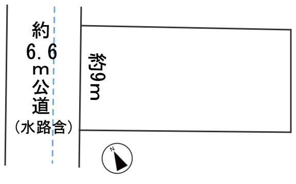 ６０５４０　岐阜市長良井田土地の区画図