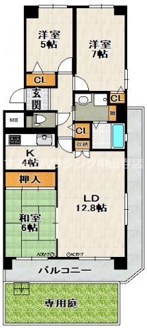 サンパレス宝塚の間取り