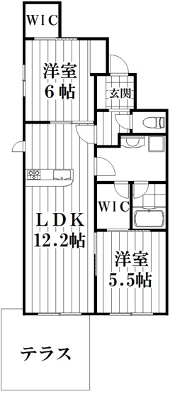 【間取り】 | 仮）シャーメゾン灰塚５丁目