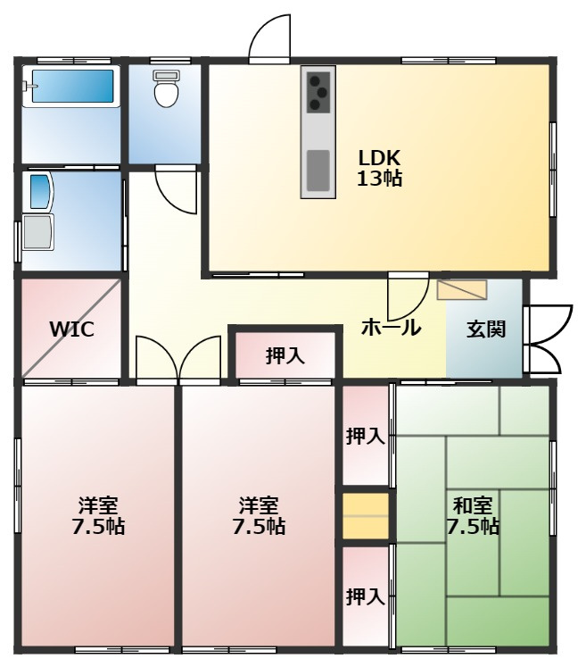 西条市禎瑞土地建物【750】145.19坪　29.76坪の間取り