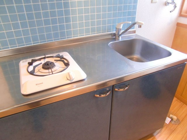 1口ガスコンロ付き