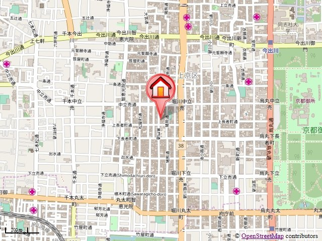 アークリード京都黒門の地図
